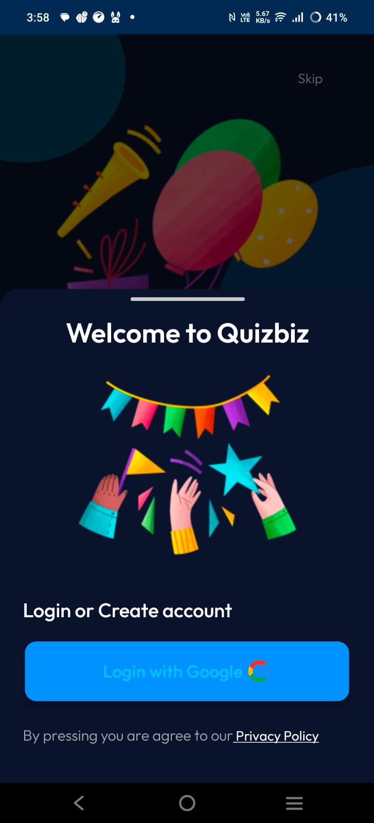 Quizbiz App